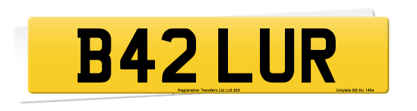 Registration number B42 LUR